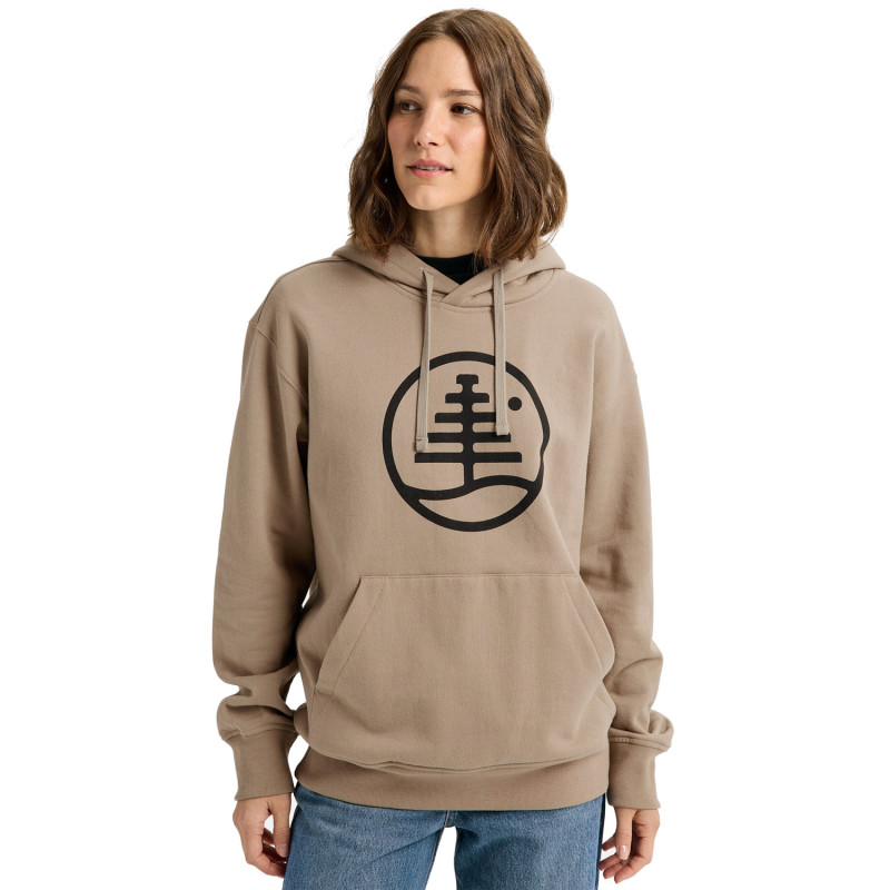 Burton Family Tree Pullover Hoodie - Unisex Hoodie - Summit Taupe