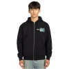 Element Paint Brush - Men's Full-zip Hoodie - Flint Black