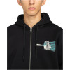 Element Paint Brush - Men's Full-zip Hoodie - Flint Black