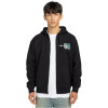 Element Paint Brush - Men's Full-zip Hoodie - Flint Black