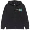 Element Paint Brush - Men's Full-zip Hoodie - Flint Black