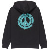 Element Paint Brush - Men's Full-zip Hoodie - Flint Black