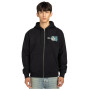 Element Paint Brush - Men's Full-zip Hoodie - Flint Black