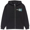 Element Paint Brush - Men's Full-zip Hoodie - Flint Black
