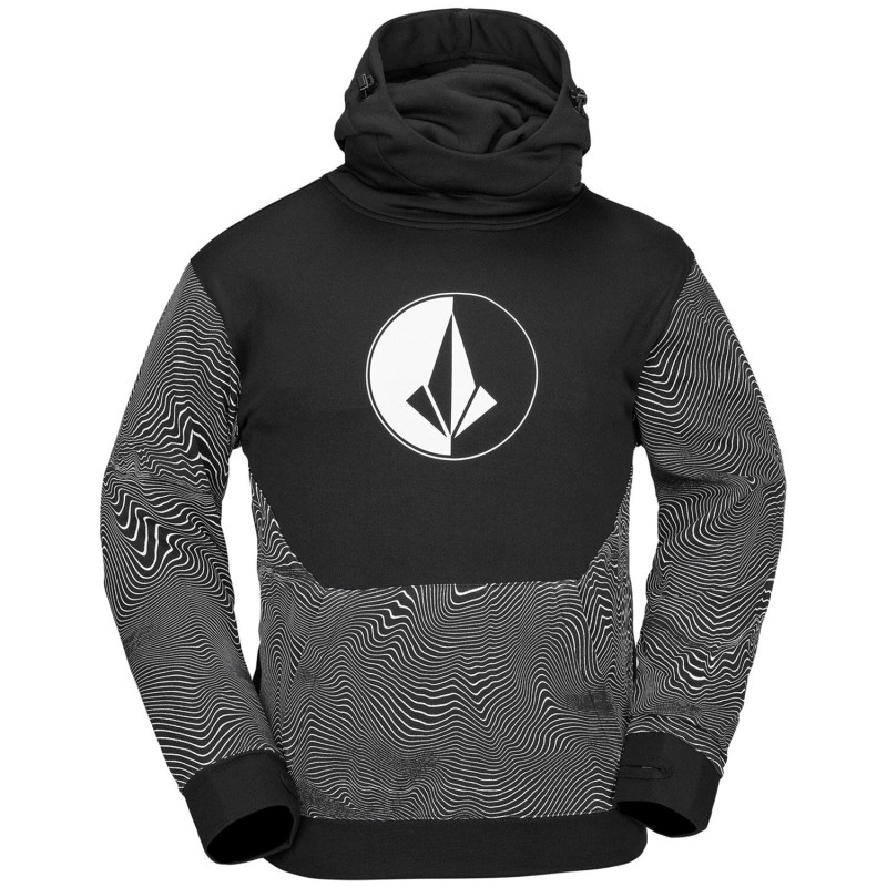 Volcom Hydro Riding Hoodie 2 - Men's Hoodie - Black Print