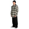 Volcom Kenson Insulated Flannel Jacket - Men's Insulated Flannel Shirt - Black Green