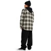 Volcom Kenson Insulated Flannel Jacket - Men's Insulated Flannel Shirt - Black Green