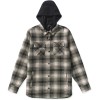 Volcom Kenson Insulated Flannel Jacket - Men's Insulated Flannel Shirt - Black Green