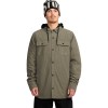Volcom Kenson Insulated Flannel Jacket - Men's Insulated Flannel Shirt - Military