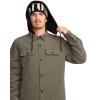 Volcom Kenson Insulated Flannel Jacket - Men's Insulated Flannel Shirt - Military