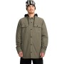 Volcom Kenson Insulated Flannel Jacket - Men's Insulated Flannel Shirt - Military