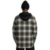 Volcom Kenson Insulated Flannel Jacket - Men's Insulated Flannel Shirt - Black Green