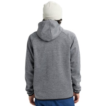 BURTON Crown Weatherproof 2 Full-Zip Fleece - Ανδρικό DWR τεχνικό φούτερ - True Black Heather