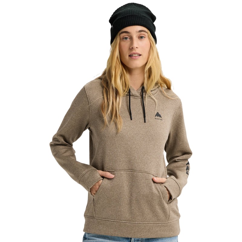 Burton Oak Pullover Hoodie - Γυναικείο φούτερ με κουκούλα - Summit Taupe Heather