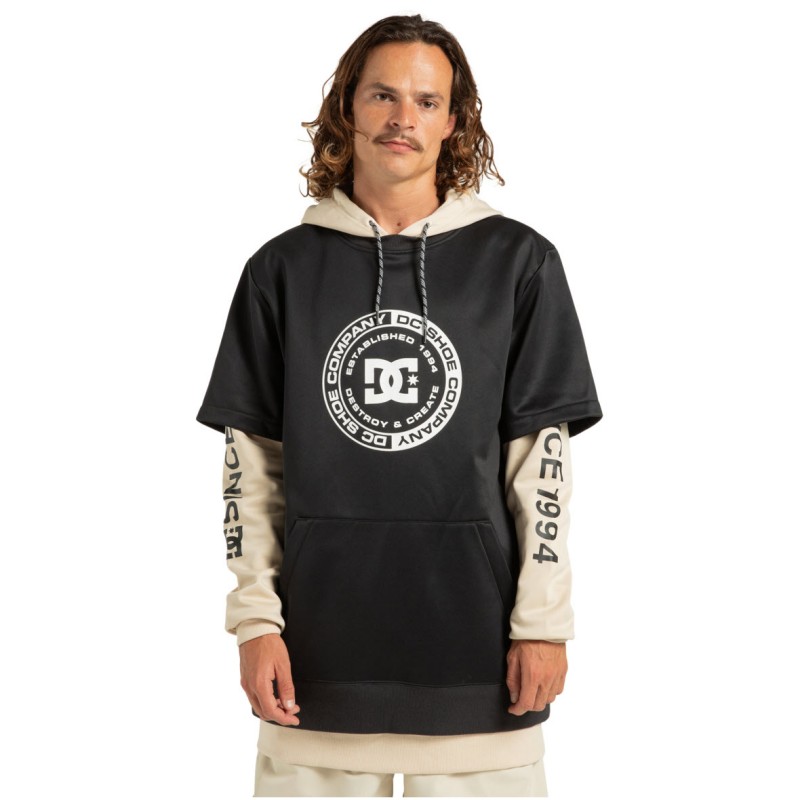DC Dryden 3 - Technical Double Layer Hoodie for Men - Black