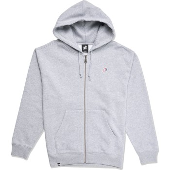 K2 Embroidered Full Zip Hoodie  - Ανδρική ζακέτα με κουκούλα - Heather Grey