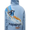 Napapijri B-Fiemme - Ανδρικό φούτερ με κουκούλα - Faded Denim
