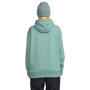 VOLCOM Riding Hydro Hoodie DWR - Γυναικείο φούτερ με κουκούλα - Arctic Blue