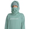 VOLCOM Riding Hydro Hoodie DWR - Γυναικείο φούτερ με κουκούλα - Arctic Blue
