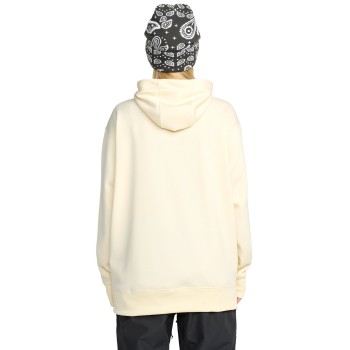 VOLCOM Riding Hydro Hoodie DWR - Γυναικείο φούτερ με κουκούλα - Bone