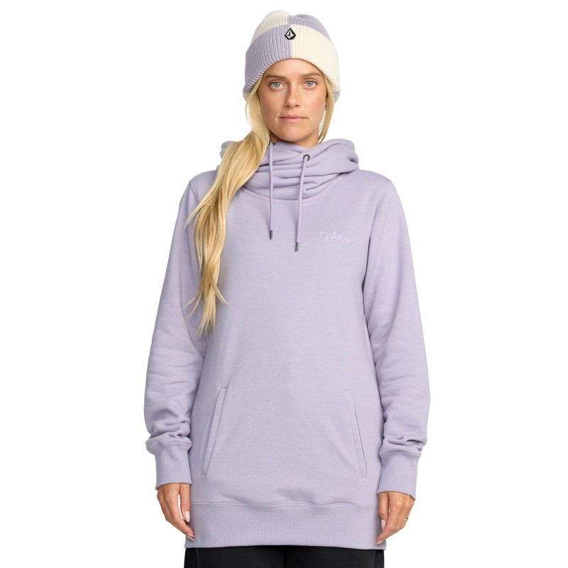 VOLCOM Tower Pullover Fleece - Γυναικείο φούτερ με κουκούλα - Lavender Aura