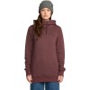 VOLCOM Tower Pullover Fleece - Γυναικείο φούτερ με κουκούλα - Oxblood