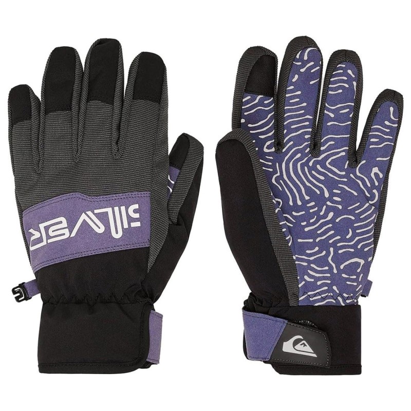 Quiksilver Method 2 - Men's Technical Snowboard/Ski Gloves - True Black