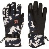 ROXY Jetty 2 - Snowboard/Ski Gloves for Women - True Black Big Flower