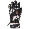 ROXY Jetty 2 - Snowboard/Ski Gloves for Women - True Black Big Flower