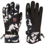 ROXY Jetty 2 - Snowboard/Ski Gloves for Women - True Black Big Flower