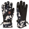 ROXY Jetty 2 - Snowboard/Ski Gloves for Women - True Black Big Flower