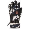 ROXY Jetty 2 - Snowboard/Ski Gloves for Women - True Black Big Flower