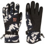 ROXY Jetty 2 - Snowboard/Ski Gloves for Women - True Black Big Flower