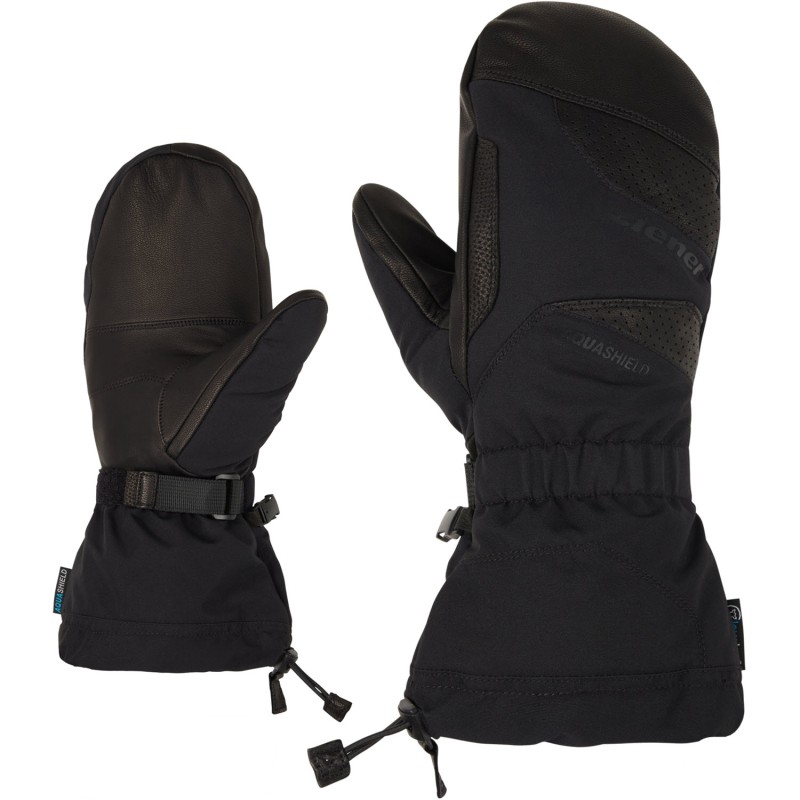ZIENER GAIKUS AS® AW lavalan® Alpine Mittens - Men's Ski/Snowboard Mittens - Black