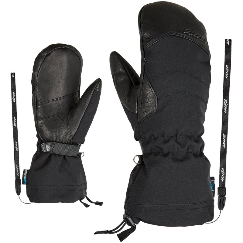 ZIENER Kilati AS® AW lavalan® Alpine Mittens - Women's Ski/Snowboard Mittens - Black