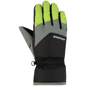 ZIENER Lando Junior - Παιδικά Γάντια Ski - Black/Lime Green