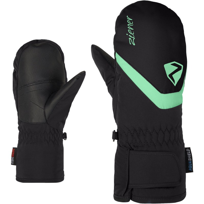ZIENER Loriano AS® - Junior ski mittens - Grey Ink Camo