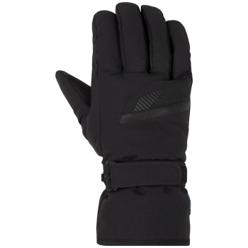 ZIENER Gordanus AS® - Μαλακά & Aδιάβροχα ανδρικά γάντι σκι - Black/Graphite