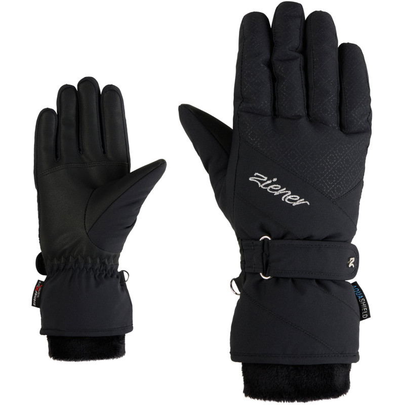 ZIENER Kendri AS Primaloft  - Γυναικεία Γάντια Ski - Black