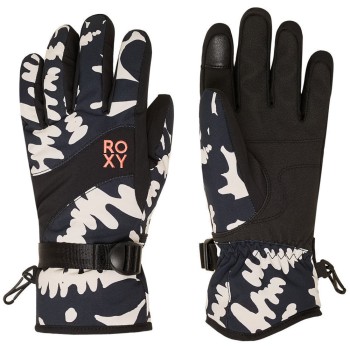 ROXY Jetty 2 - Γυναικεία γάντια Snowboard/Ski - True Black Big Flower