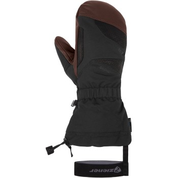 ZIENER GAIKUS AS® AW lavalan® Alpine Mittens - Ανδρικά γάντια Ski/Snowboard χούφτα -  Black/Dark Brown
