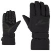 ZIENER Gordanus AS® - Μαλακά & Aδιάβροχα ανδρικά γάντι σκι - Black/Graphite
