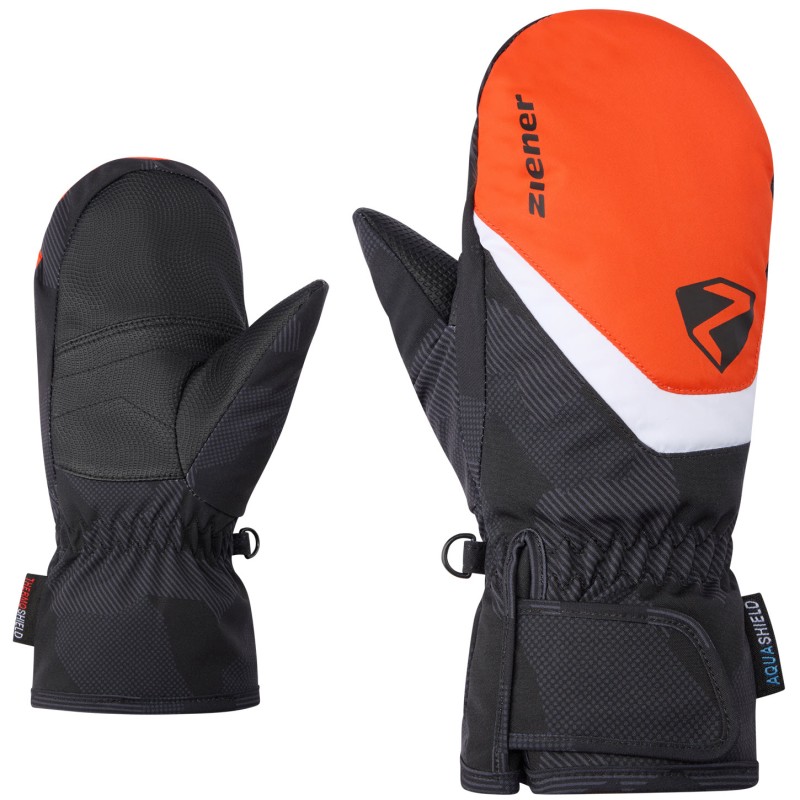 ZIENER Loriano AS® - Παιδικά Γάντια Ski χούφτα - New Red