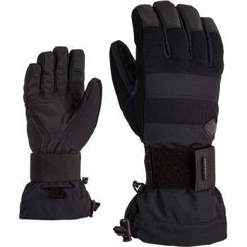 ZIENER Milo AS® - Ανδρικά ανθεκτικά και αδιάβροχα Γάντια Snowboard - Black