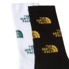 The North Face Everyday Crew Logo Socks (2 Pack) - Κάλτσες - TNF Black/Summit Golf