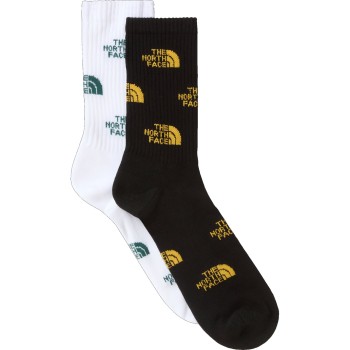 The North Face Everyday Crew Logo Socks (2 Pack) - Κάλτσες - TNF Black/Summit Golf The North Face Everyday Crew Logo Socks (2 Pack) - Κάλτσες - TNF Black/Summit Golf