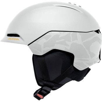 ALPINA Nax Hybrid Helmet - Ski/Snowboard Helmet - White Camo matt