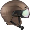 ALPINA ORO Mips® + Visor QV Quattroflex/Varioflex - Ski/Snowboard Helmet With Visor- Sepia Metallic/Cobalt Green S2-S3