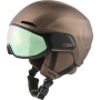 ALPINA ORO Mips® + Visor QV Quattroflex/Varioflex - Ski/Snowboard Helmet With Visor- Sepia Metallic/Cobalt Green S2-S3