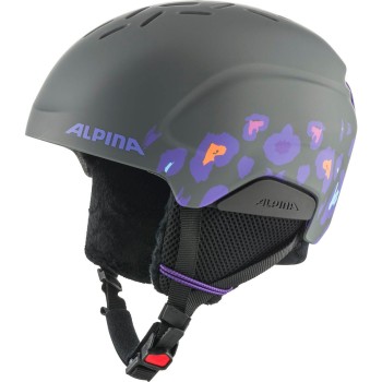 ALPINA Pizi Junior Hi-EPS - Junior Ski/Snowboard Helmet - Midnight Grey Leo Matt
